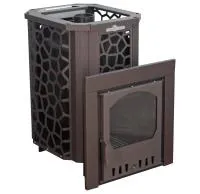 печь для бани сталь-мастер hard 28м панорама со стеклом закр каменка дровяная #