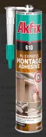 клей akfix 610 полиуретановый прозрачный универсальный для дерева, 310 мл