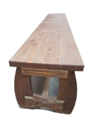 лавка №13 180х56х45 см массив сосны старение, палисандр, ирб