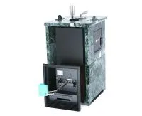 печь для бани изистим сочи м2 premium в 3-х стор. кожухе из змеевика вход с тыла закр.верх с ггу