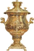 самовар угольный жаровый, 5 л, латунный, персидский, 2002/3