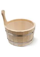 шайка одноручная 5л с пластмассовой вставкой, банный эксперт