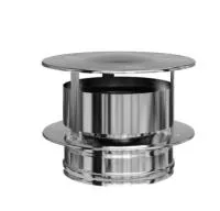 оголовок феррум нержавеющий, (430/0,5 мм), ф150/210, c ветрозащитой по воде черный 