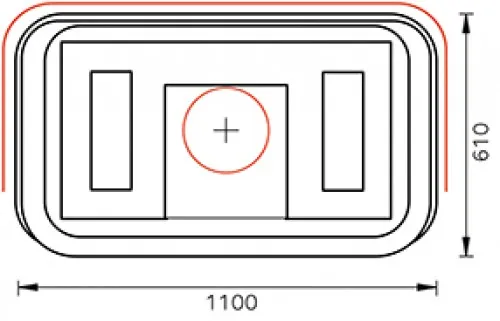 печь-камин tulikivi otra grafia 1935 мм 