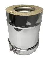 дымоход сталь-мастер утепленный нержавеющий (304/1,0/430/0,5) ф450/550 l=0,5м по воде