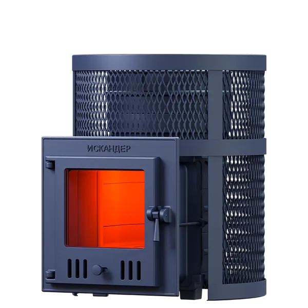 печь для бани gfs искандер 14м в сетке зк чугунная
