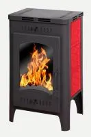 печь-камин бавария оптима изразец красный патрубок ф120мм экокамин