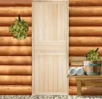 дверь деревянная, глухая, вертикальная, липа экстра, 180*70 см, добропаровъ