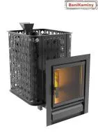 печь для бани black stove verona 18 чугунная закр. каменка #