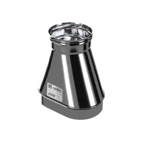 переход craft с овала (п) на круг (м) 0,33м нержавеющий (316/0,5), ф200 120*240