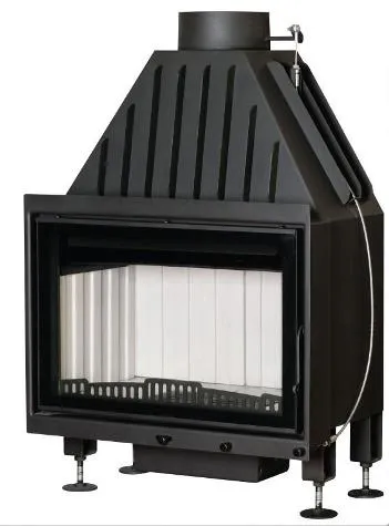 топка каминная альфа 700 r два стекла правая, патрубок ф200, экокамин 