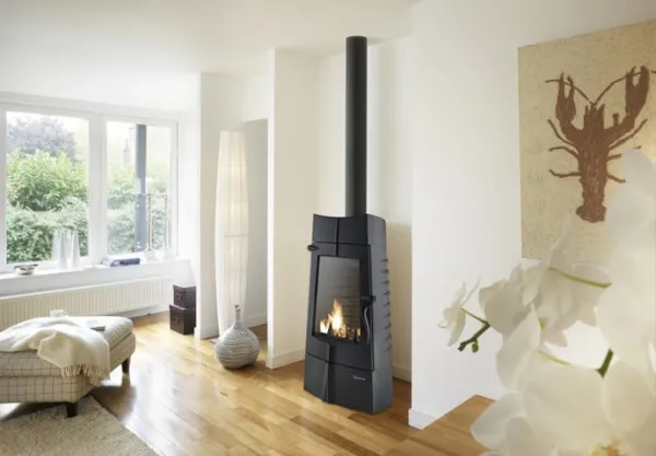 печь-камин invicta chamane антрацит